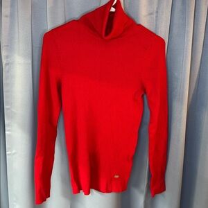 Lauren Ralph Lauren Cherry Red Knit Top